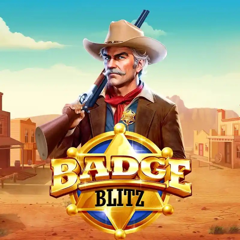 Badge Blitz by Pragmatic Play, showcased at golden-bett.com – game logo