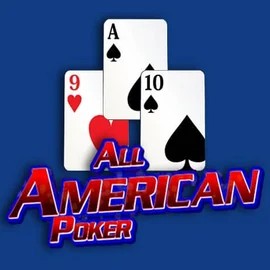 All American Poker online game logo by RTG (Reel Time Gaming) on golden-bett.com