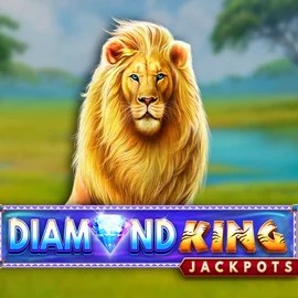Diamond King Jackpots online game logo by SpinPlay Games on golden-bett.com