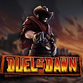 Slots logo of Duel At Dawn from Hacksaw Gaming at Goldenbet Casino