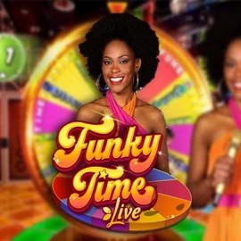 Official Live Casino logo: Funky Time by Evolution at Goldenbet Casino