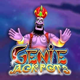 Jackpots logo of Genie Jackpots from Blueprint Gaming at Goldenbet Casino