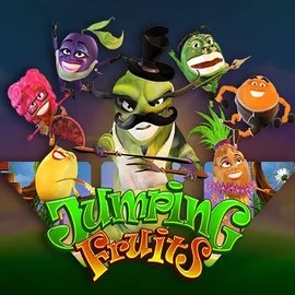 Jumping Fruits slot visual from Wazdan available on golden-bett.com