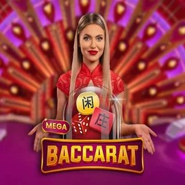 Mega Baccarat logo by Pragmatic Play Goldenbet Casino