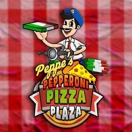 Peppe’s Pepperoni Pizza Plaza slot visual from Pragmatic Play available on golden-bett.com