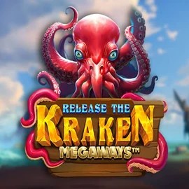 Release the Kraken Megaways online game logo by Pragmatic Play on golden-bett.com