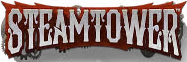 Steam Tower Slot slot logo by NetEnt at Goldenbet Casino