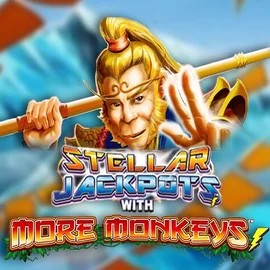 Enjoy Stellar Jackpots with More Monkeys by Lightning Box Game – logo hosted on golden-bett.com