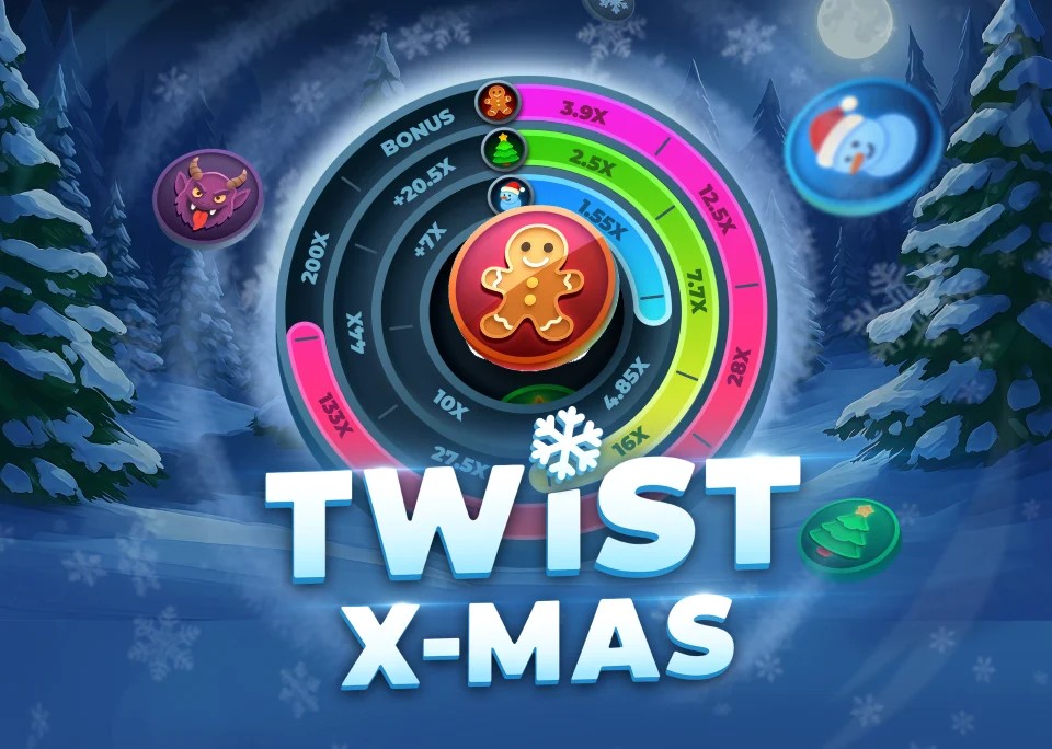 Twist X-mas slot icon by InOut, available at Goldenbet Casino