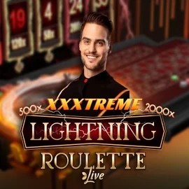 Official Live Casino logo: XXXtreme Lightning Roulette by Evolution at Goldenbet Casino